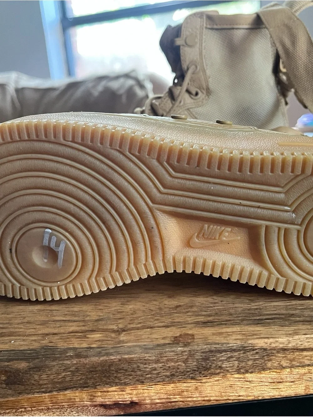 Nike Men's Tan High-Top Tactical Boots